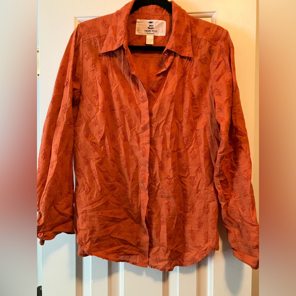High Tea Orange Blouse